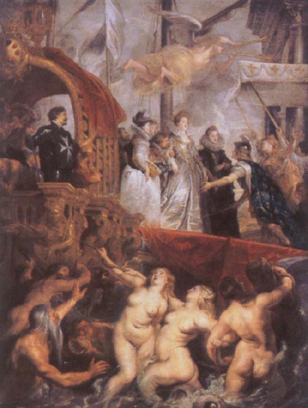 Peter Paul Rubens The Landing of Marie de-Medici at Marseille oil painting image